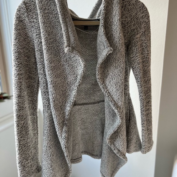 BNCI by Blanc Noir Heather Grey Cardigan Size: S - Picture 2 of 6
